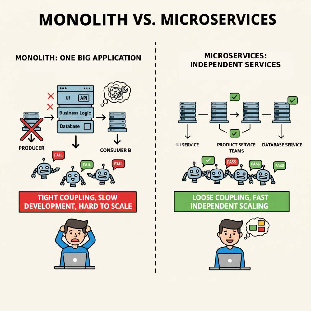monolith and microservice